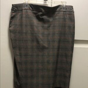 Elegant Plaid Pencil Skirt